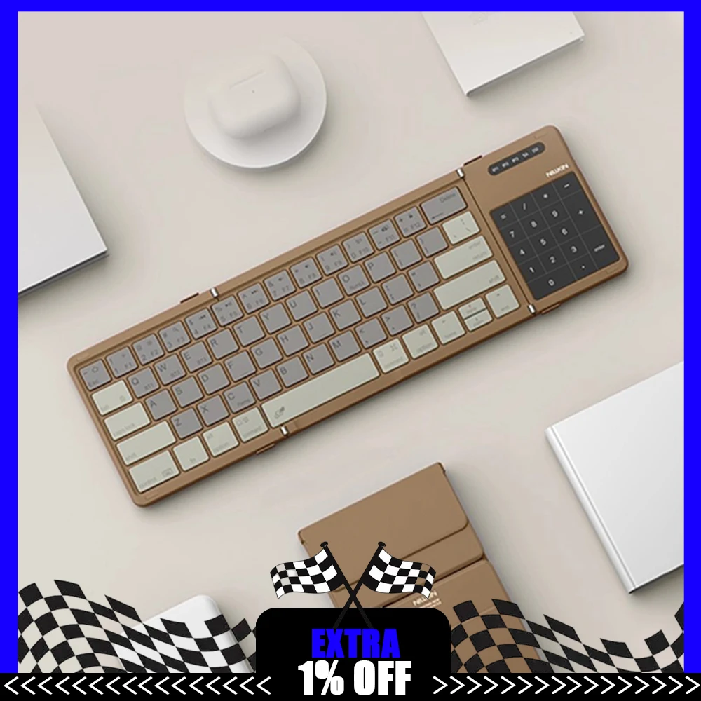 NILLKIN Folding Keyboard Bluetooth Wireless Portable Touchpad Compact Typing Special For Mobile Phones and Laptops Office
NILLKIN Folding Keyboard Bluetooth Wireless Portable Touchpad Compact Typing Special For Mobile Phones and Laptops Office
