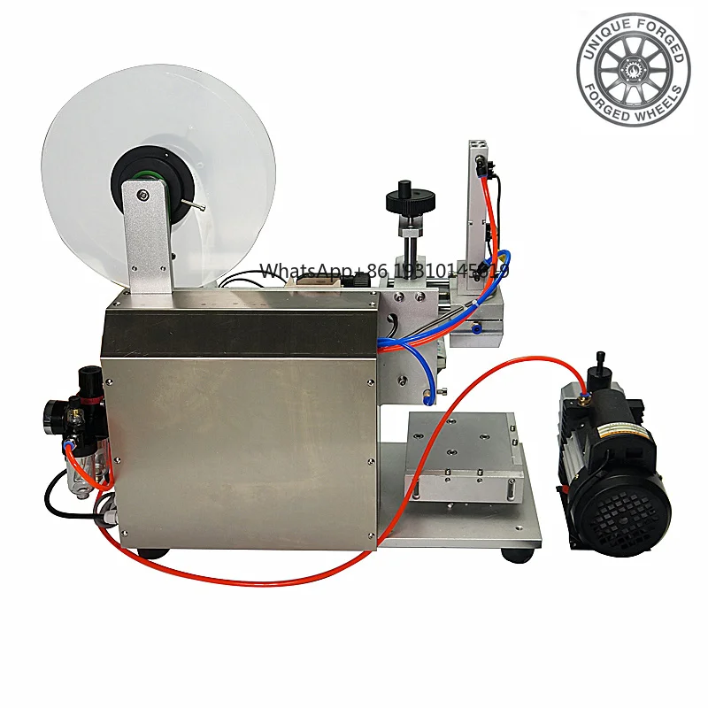 LT60 Semi Automatic Pneumatic Flat Labeling Machine Jar Cans Bottle Labeling Device Labeling Equipment