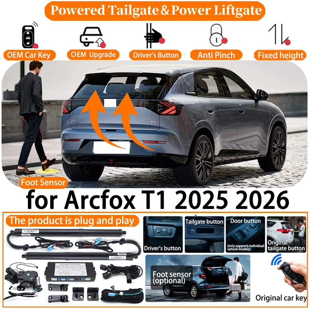 Car OEM Smart Powered Tailgate System Automatic Electric Tail Gate Lifting kit Control Lifting Trunk for Arcfox T1 2025 2026
Car OEM Smart Powered Tailgate System Automatic Electric Tail Gate Lifting kit Control Lifting Trunk for Arcfox T1 2025 2026