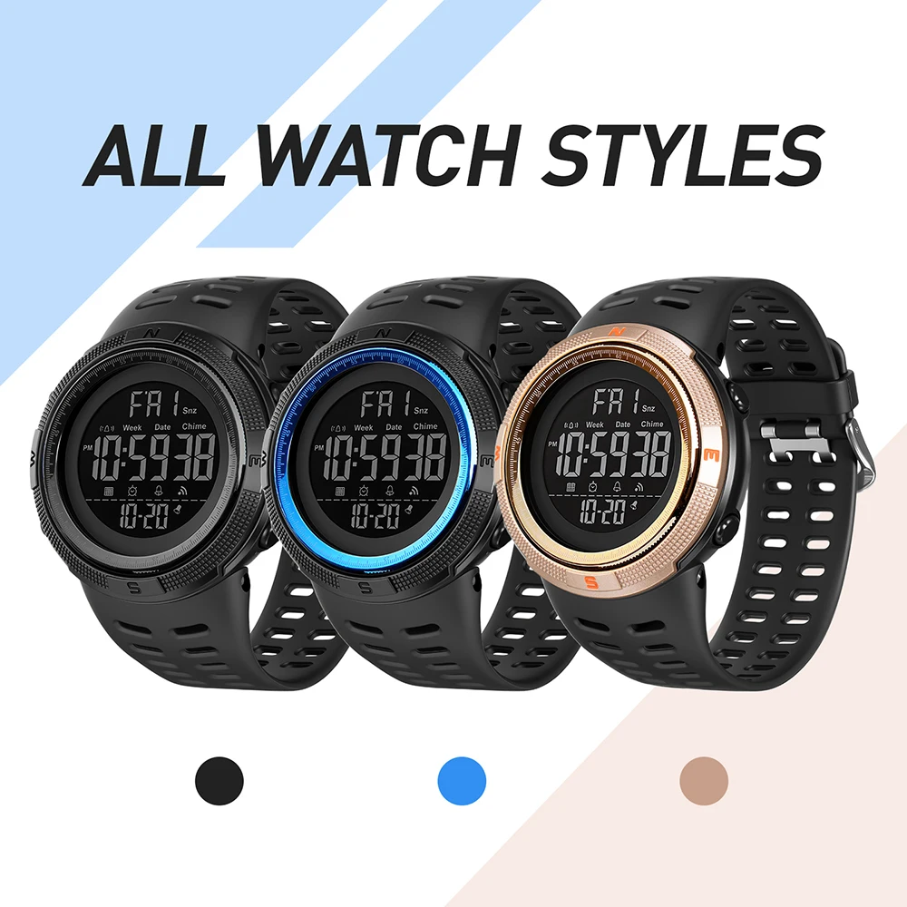 SKMEI Men Luminous Watch Sports Digital Watches Big Dial Waterproof Alarm Clock Multifunction Military Electronics Wristwatches
SKMEI Men Luminous Watch Sports Digital Watches Big Dial Waterproof Alarm Clock Multifunction Military Electronics Wristwatches