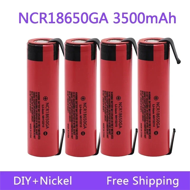 100% Original 18650 Battery NCR18650GA 3.7V 3500mAh 18650 Lithium Rechargeable Battery For Flashlight battery DIY Nickel
100% Original 18650 Battery NCR18650GA 3.7V 3500mAh 18650 Lithium Rechargeable Battery For Flashlight battery DIY Nickel