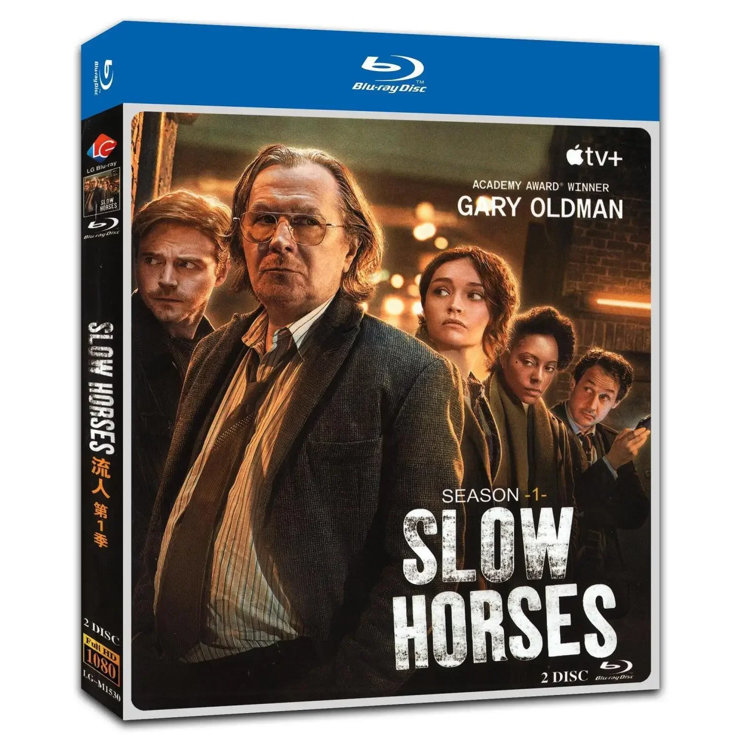 SLOW HORSES Streamer — 1 сезон, 2 Blu-ray диски с английскими/китайскими субтитами
SLOW HORSES Streamer — 1 сезон, 2 Blu-ray диски с английскими/китайскими субтитами
