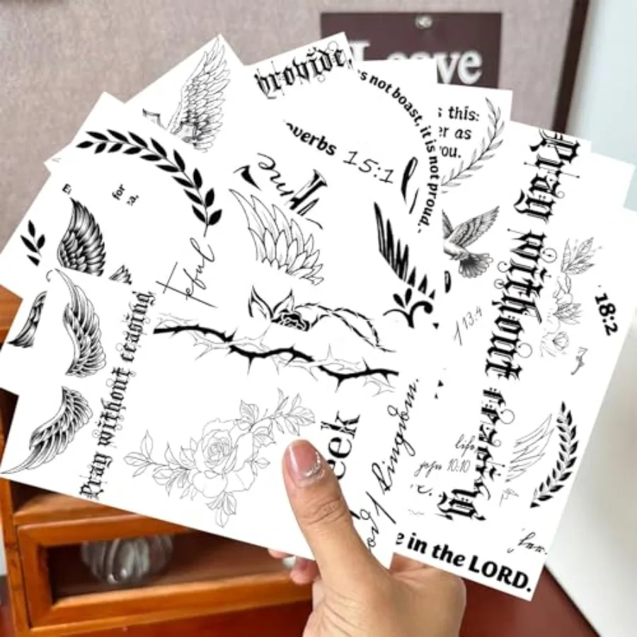 Limited-time special offer 0 Sheets Biblical tattoo stickers Sheets Christian Temporary Tattoos Adult Men Women Religious Jesus
Limited-time special offer 0 Sheets Biblical tattoo stickers Sheets Christian Temporary Tattoos Adult Men Women Religious Jesus