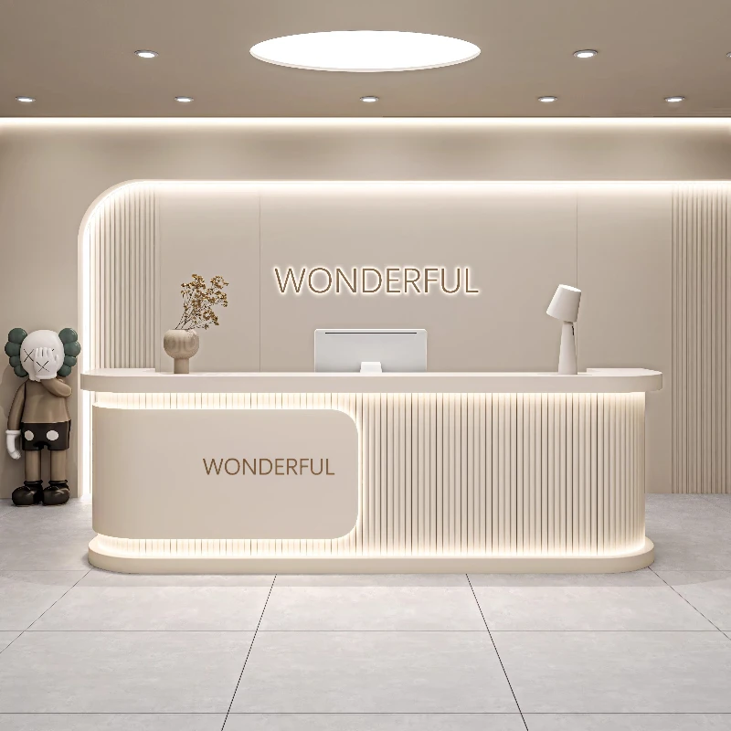 120 160 180 200 220 240 260 280 300cm Beauty salon company reception counter Customer center Computer desk office furniture
120 160 180 200 220 240 260 280 300cm Beauty salon company reception counter Customer center Computer desk office furniture