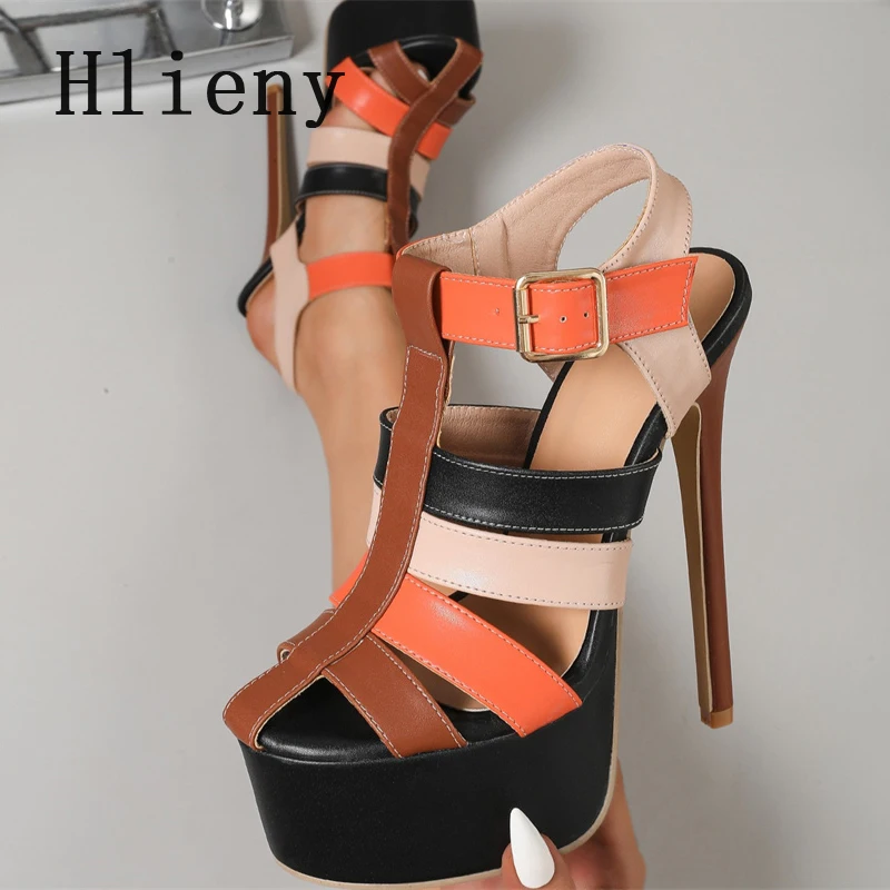 Hlieny Summer New Nightclub Platform High Heels Women Sandals Fashion Mixed Colors Buckle Strap Sandals Sexy Party Stripper Shoe
Hlieny Summer New Nightclub Platform High Heels Women Sandals Fashion Mixed Colors Buckle Strap Sandals Sexy Party Stripper Shoe