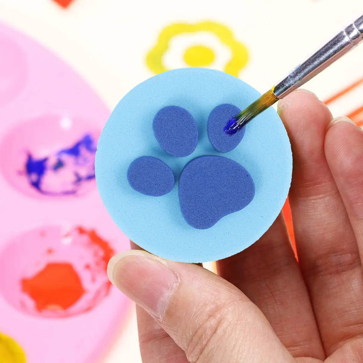 12Pcs Eva Drawing Stamper Kids Creative Painting Stamp Set Preschool Graffiti Stampers Double-Sided Stamper DIY Tool
12Pcs Eva Drawing Stamper Kids Creative Painting Stamp Set Preschool Graffiti Stampers Double-Sided Stamper DIY Tool