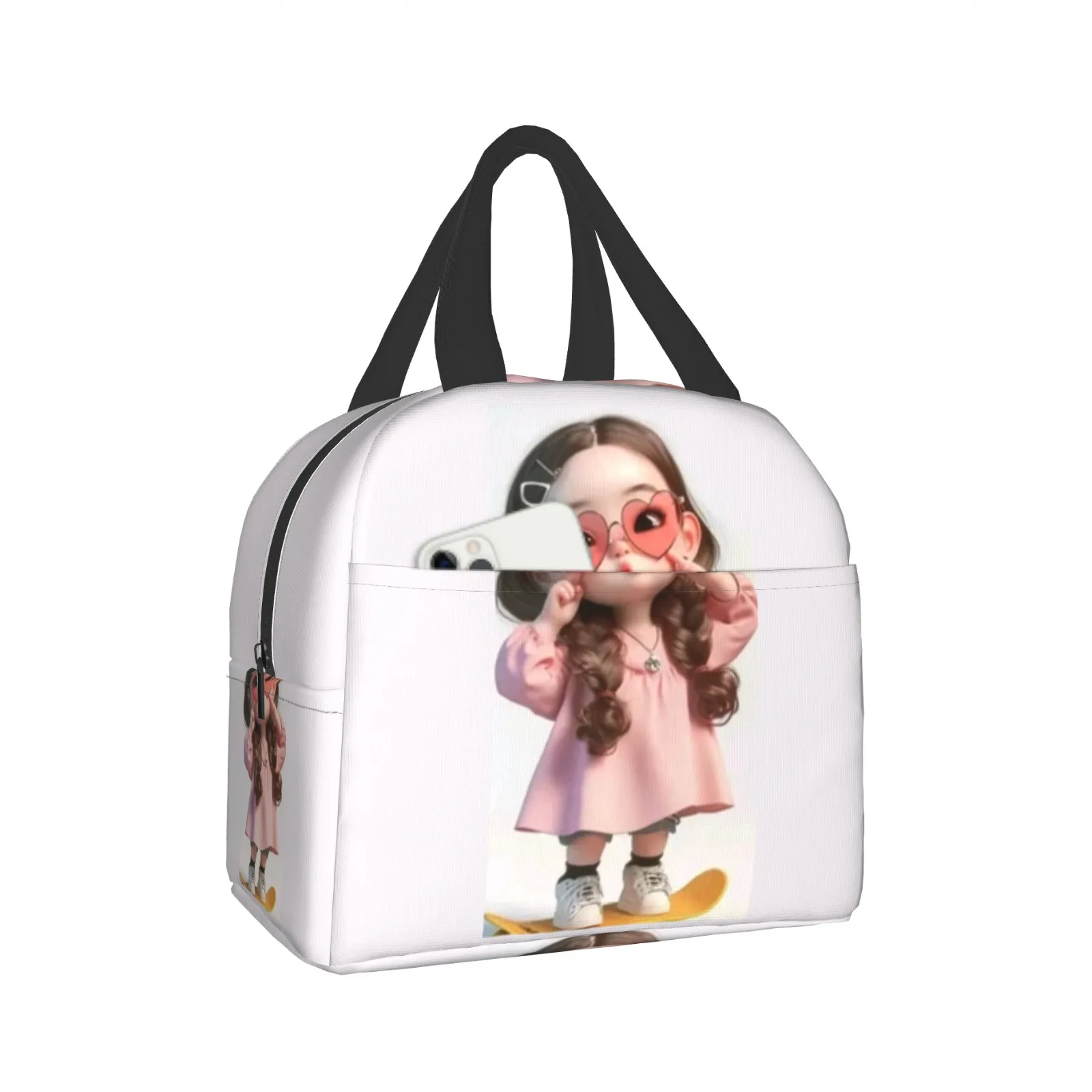 Cool Skateboard Girl Lunch Bag | Insulated Thermal Tote, Keeps Food Fresh, Durable Material, Multi - Pocket Design,
Cool Skateboard Girl Lunch Bag | Insulated Thermal Tote, Keeps Food Fresh, Durable Material, Multi - Pocket Design,