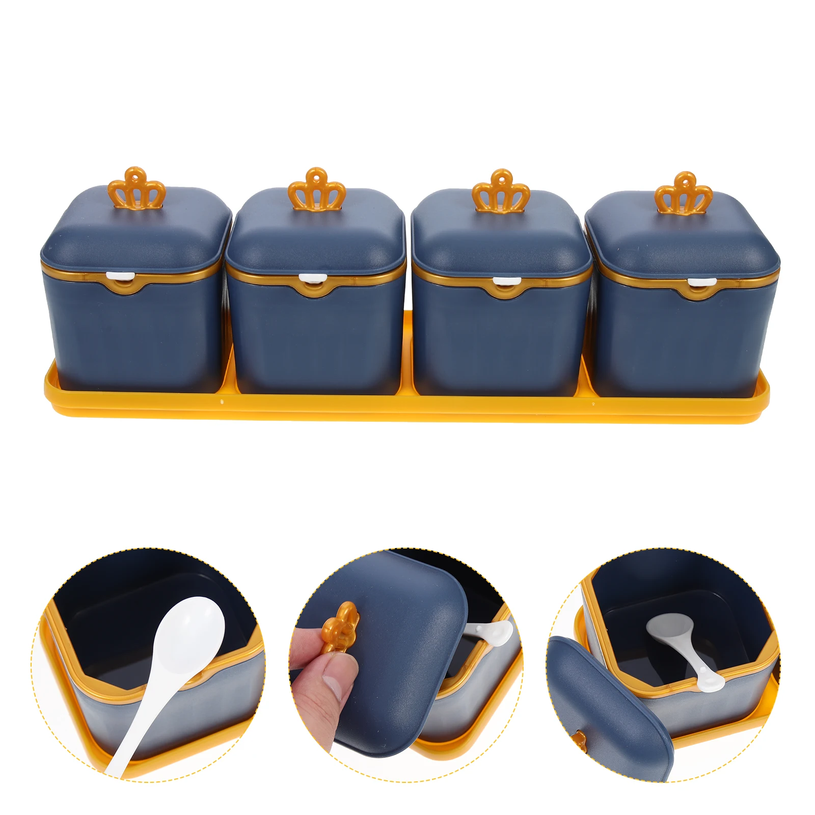 1 Set Of Kitchen Condiment Storage Jar Household Spice Box Creative Plastic Seasoning Pot Home Storage Container Pp
1 Set Of Kitchen Condiment Storage Jar Household Spice Box Creative Plastic Seasoning Pot Home Storage Container Pp