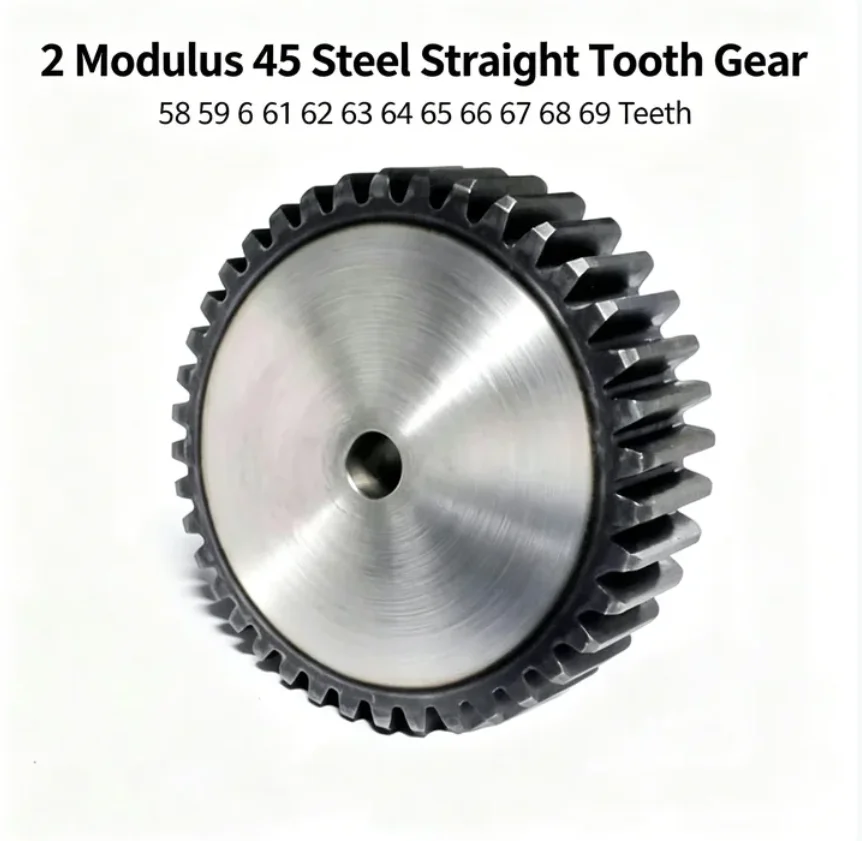Industrial Grade 2 Modulus 45# Steel Spur Gear Multiple Teeth 58/59/60/65/66/68 Wear Resistant Cylinder Gear For Machinery Motor
Industrial Grade 2 Modulus 45# Steel Spur Gear Multiple Teeth 58/59/60/65/66/68 Wear Resistant Cylinder Gear For Machinery Motor