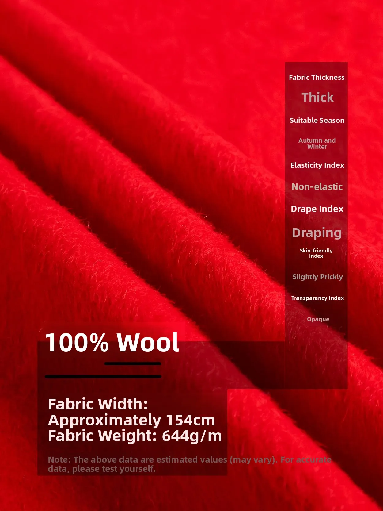 Thickened Large Red Pure Wool Long Hair Smooth Fabric Cashmere Coat Fabric Autumn Winter Fashion European Style Hand...
Thickened Large Red Pure Wool Long Hair Smooth Fabric Cashmere Coat Fabric Autumn Winter Fashion European Style Hand...