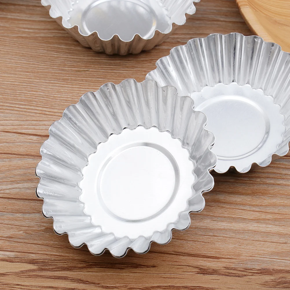 100pcs Egg Tart Mold Baking Cups Muffin Thick Cupcake Aluminum Alloy Molds Reusable Cakes Nonstick Heat Conductivity Even
100pcs Egg Tart Mold Baking Cups Muffin Thick Cupcake Aluminum Alloy Molds Reusable Cakes Nonstick Heat Conductivity Even