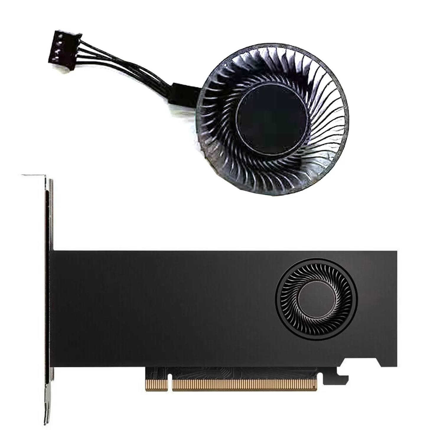 Вентилятор охлаждения графической видеокарты PNY NVIDIA Quadro RTX A2000 6 ГБ 12 ГБ BAPB0420B2UP001 BAPC0420B2UP001 37 мм DC 12 В 0,6 А вентилятор графического процессора
Вентилятор охлаждения графической видеокарты PNY NVIDIA Quadro RTX A2000 6 ГБ 12 ГБ BAPB0420B2UP001 BAPC0420B2UP001 37 мм DC 12 В 0,6 А вентилятор графического процессора