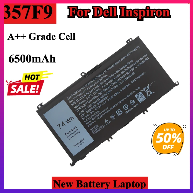 357F9 11,1 В 74 Втч Сменный аккумулятор для ноутбука Dell Inspiron 15 7000 7557 7559 7566 7567 5576 5577 INS15PD серии
357F9 11,1 В 74 Втч Сменный аккумулятор для ноутбука Dell Inspiron 15 7000 7557 7559 7566 7567 5576 5577 INS15PD серии