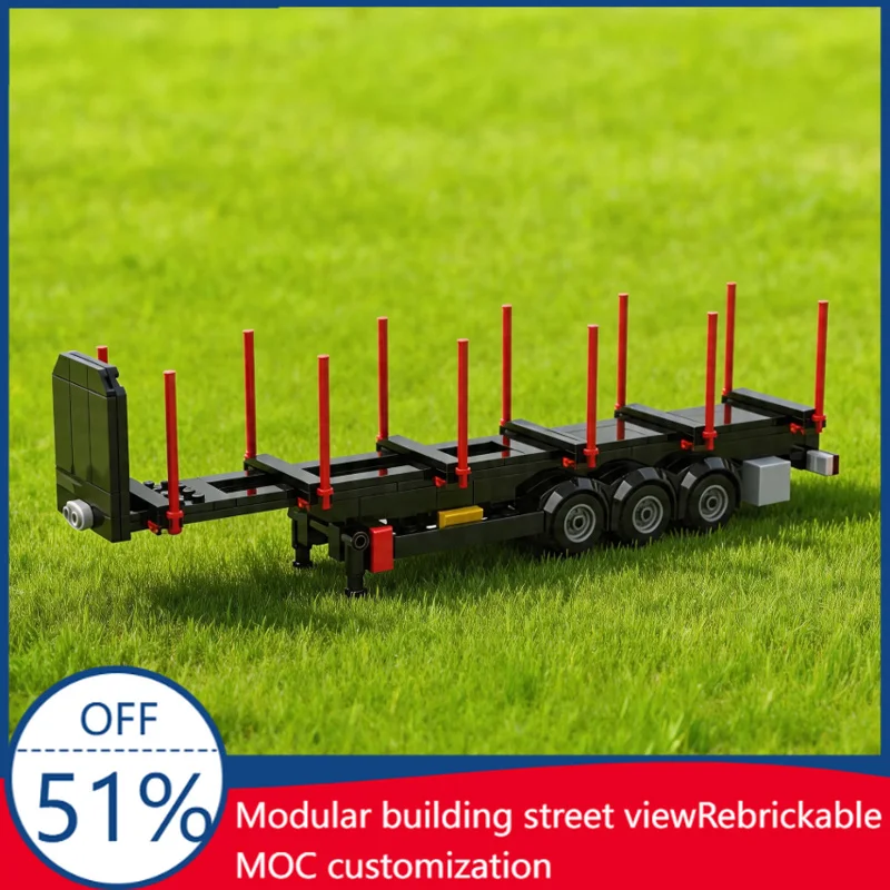 215 Pcs MOC Trailer Loading Logs Model DIY Customize Building Block Technology Assembly Creative Type Toy Children Birthday Gift
215 Pcs MOC Trailer Loading Logs Model DIY Customize Building Block Technology Assembly Creative Type Toy Children Birthday Gift