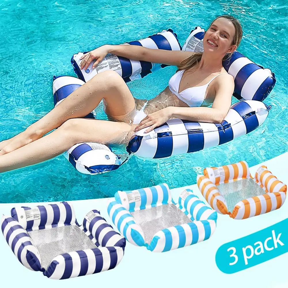 3 Pa Inflatable Pool Chair Float, Water Hammo Lounge Chair, Multi-Purpose Drifter Pool Floats For Summer Pool Lake Beach
3 Pa Inflatable Pool Chair Float, Water Hammo Lounge Chair, Multi-Purpose Drifter Pool Floats For Summer Pool Lake Beach