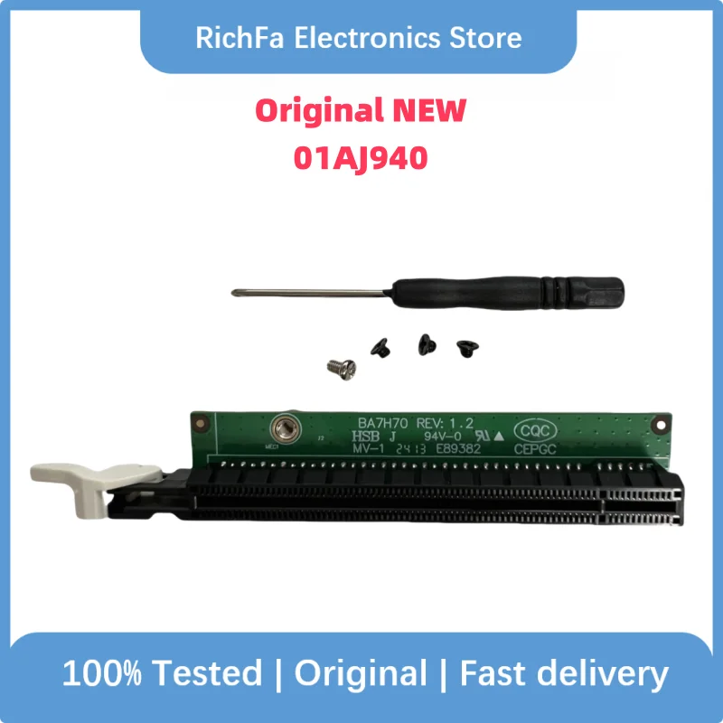 New Original For Lenovo PCIE16 Riser Card Tiny4 01AJ940 ThinkCentre 910Q 910X M720 ThinkStation P330 Fast Shipping
New Original For Lenovo PCIE16 Riser Card Tiny4 01AJ940 ThinkCentre 910Q 910X M720 ThinkStation P330 Fast Shipping