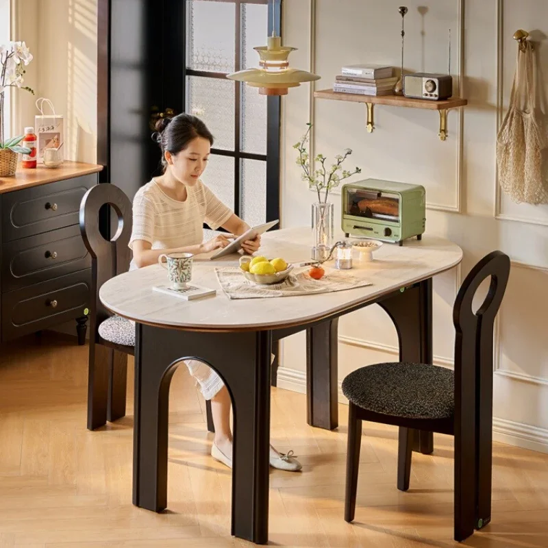 Dining table living room 2025 new oval solid wood table
Dining table living room 2025 new oval solid wood table