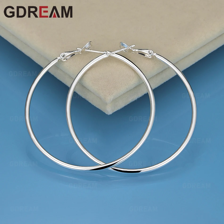 GDREAM 925 Sterling Silver 5-8cm Large Round Earrings Accessories Light Luxury Niche Women'S Valentine'S Day Gift Jewelry 
GDREAM 925 Sterling Silver 5-8cm Large Round Earrings Accessories Light Luxury Niche Women'S Valentine'S Day Gift Jewelry