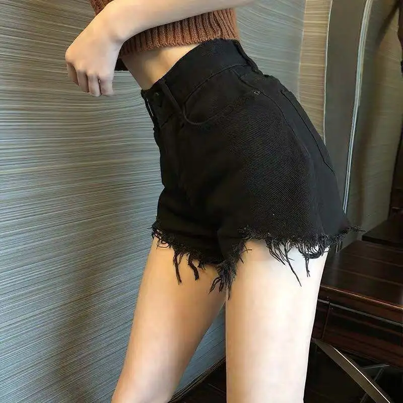 High Waist Wide Leg Jeans Shorts Women's Spring Summer New Style Loose Versatile Denim Shorts Slimming Frayed Hot Pants
High Waist Wide Leg Jeans Shorts Women's Spring Summer New Style Loose Versatile Denim Shorts Slimming Frayed Hot Pants
