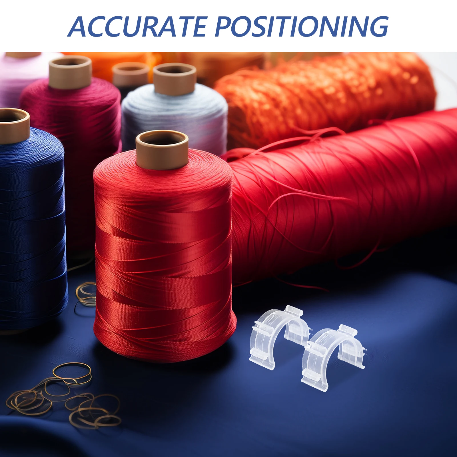 100pcs Bobbin Clips Fixed Clip Rings Sewing Thread Clamps Silicone Bobbin Holder Household Industrial Compatible Prevents 
100pcs Bobbin Clips Fixed Clip Rings Sewing Thread Clamps Silicone Bobbin Holder Household Industrial Compatible Prevents
