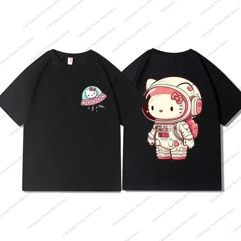 MINISO Sanrio Hello Kitty New Cotton Short Sleeve T-shirts Women Men American Style Fashion Loose Tee Y2k Couples Summer Tops
MINISO Sanrio Hello Kitty New Cotton Short Sleeve T-shirts Women Men American Style Fashion Loose Tee Y2k Couples Summer Tops