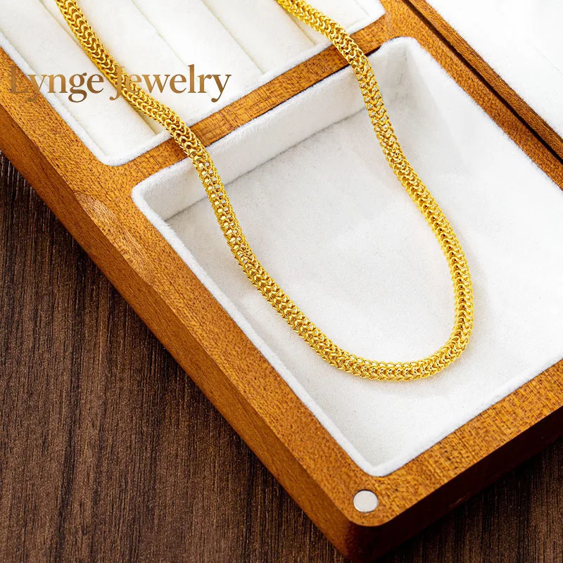Lynge Jewelry 24K Gold AU999 Hollow Plain Bracelet Anklet Necklace Set Women - Premium pure gold, fine hollow patterns, suitable
Lynge Jewelry 24K Gold AU999 Hollow Plain Bracelet Anklet Necklace Set Women - Premium pure gold, fine hollow patterns, suitable