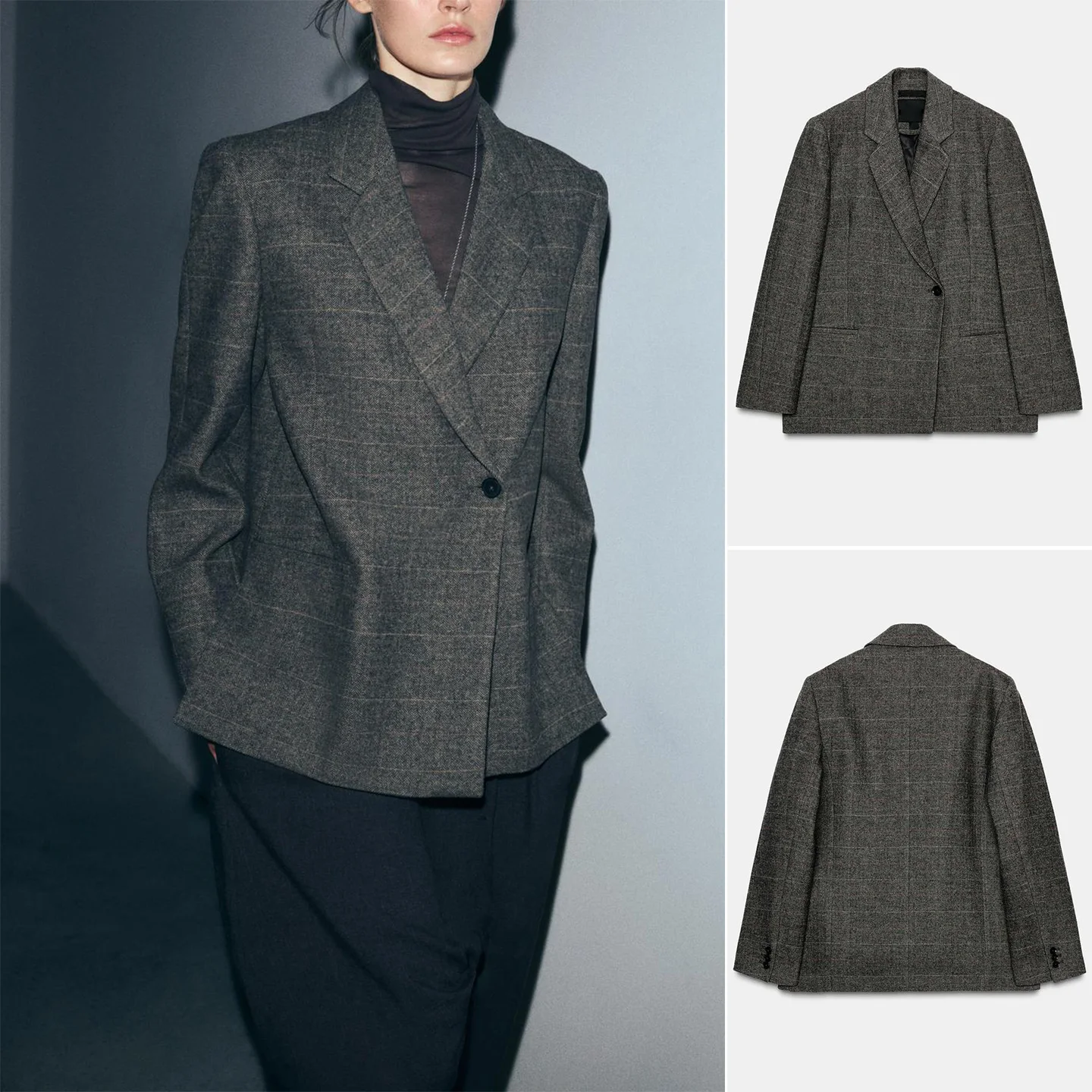 Winter New Women's Casual Sle Long Sve Notch Collar Loose Suit Jaet with ket Decorations Polyester Fiber Busin S...
Winter New Women's Casual Sle Long Sve Notch Collar Loose Suit Jaet with ket Decorations Polyester Fiber Busin S...