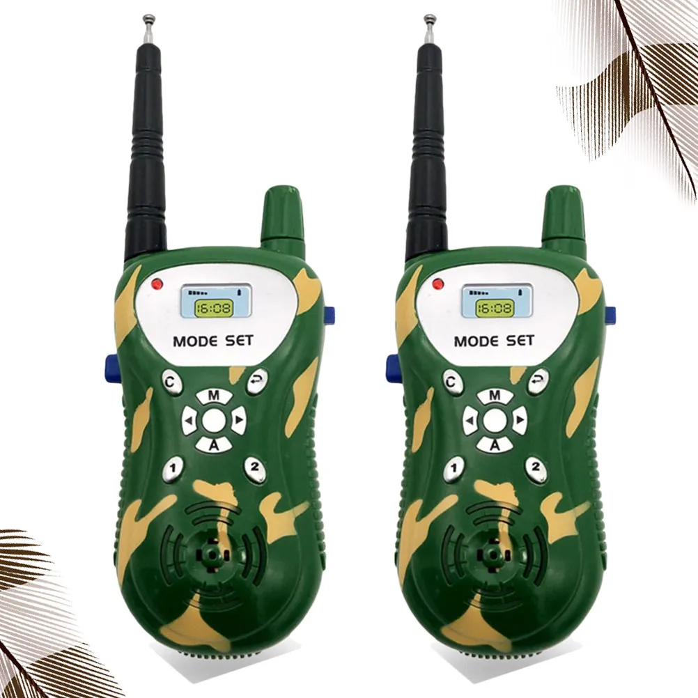 2Pcs Kids Walkie Talkie Set Handheld Intercom with Voice Function Easy Key Green
2Pcs Kids Walkie Talkie Set Handheld Intercom with Voice Function Easy Key Green