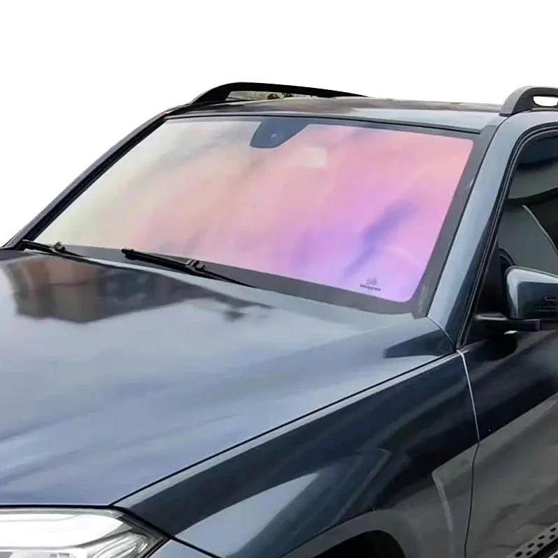 IUWF 76%VLT Purple Light Chameleon Tint Rainbow Automotive Glass Film 1.52*30m Roll PET Chameleon Car Window Solar Film
IUWF 76%VLT Purple Light Chameleon Tint Rainbow Automotive Glass Film 1.52*30m Roll PET Chameleon Car Window Solar Film