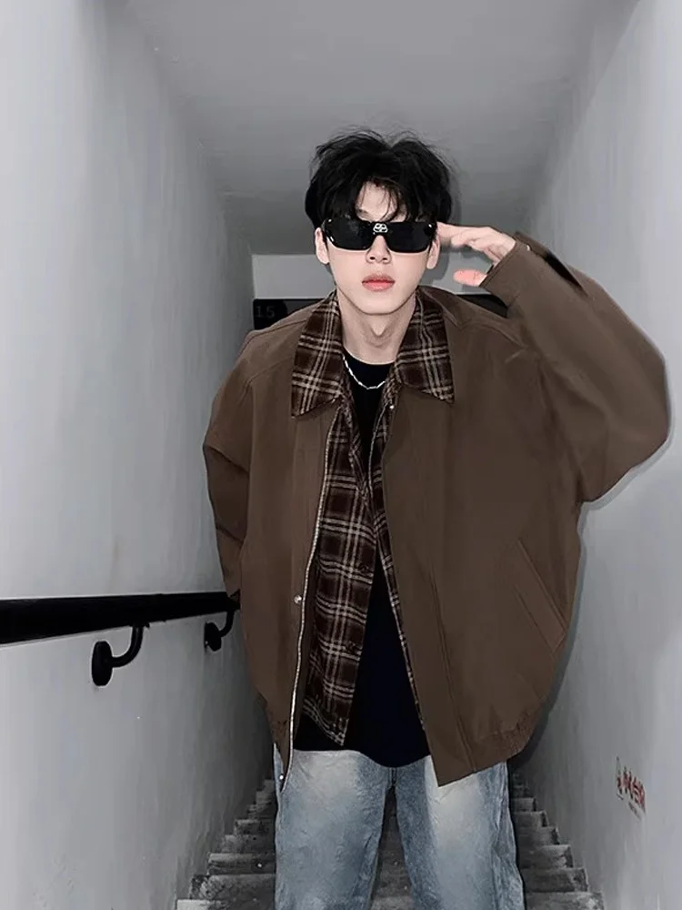 American Retro Plaid Detroit Jaet Men's Autumn Loose Baseball orm Jaet Youth ular Daily Wear ort Sve Zipper C...
American Retro Plaid Detroit Jaet Men's Autumn Loose Baseball orm Jaet Youth ular Daily Wear ort Sve Zipper C...