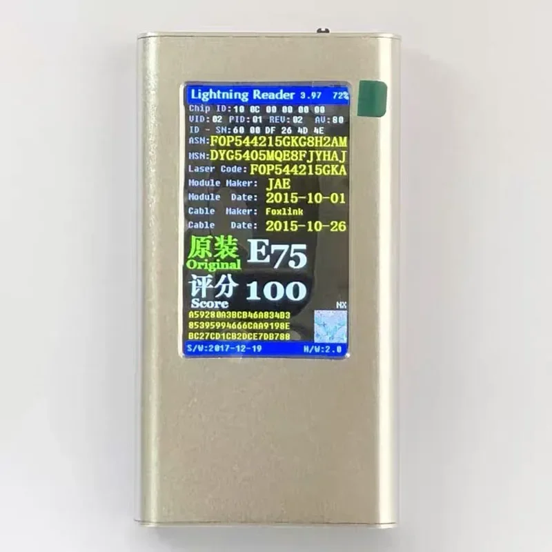 Best Seller First Hot Sales Hot Sales Lightning Module Reader E75 Tests The Authenticity Of The IPhone��s USB Cable
Best Seller First Hot Sales Hot Sales Lightning Module Reader E75 Tests The Authenticity Of The IPhone��s USB Cable