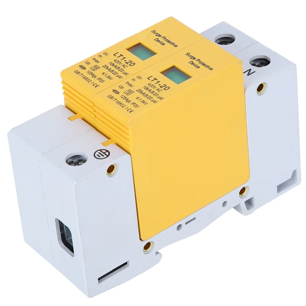 Защита от перенапряжения 420 В переменного тока Защитное устройство 2P 20KA Желтый модуль Модуль молнии Фотоэлектрический модуль
Защита от перенапряжения 420 В переменного тока Защитное устройство 2P 20KA Желтый модуль Модуль молнии Фотоэлектрический модуль
