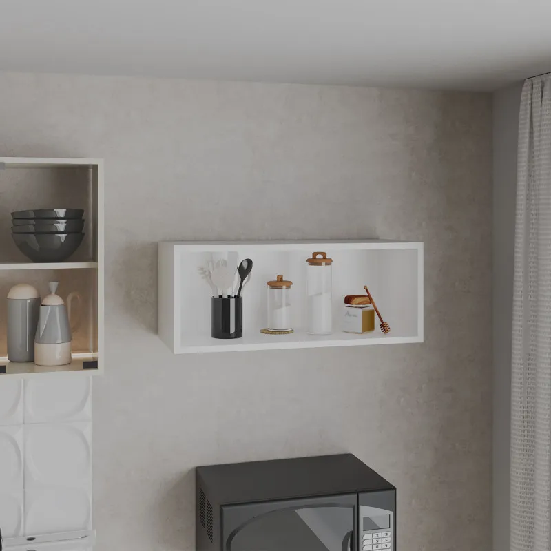 Wall Cabinet 12" H, 1 Spacious Shelf, White
Wall Cabinet 12" H, 1 Spacious Shelf, White