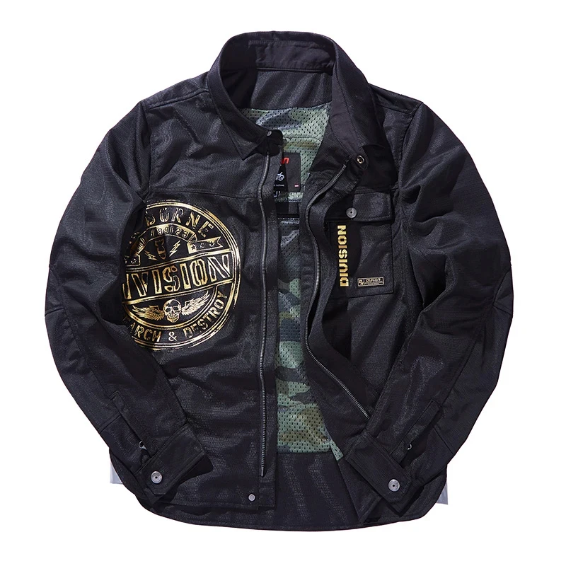 Retro Motorcycle Jackets Four Seasons Motorcycle Cycling Shirt Reflective Breathable Motocross Jacket Built CE Protective Gear
Retro Motorcycle Jackets Four Seasons Motorcycle Cycling Shirt Reflective Breathable Motocross Jacket Built CE Protective Gear