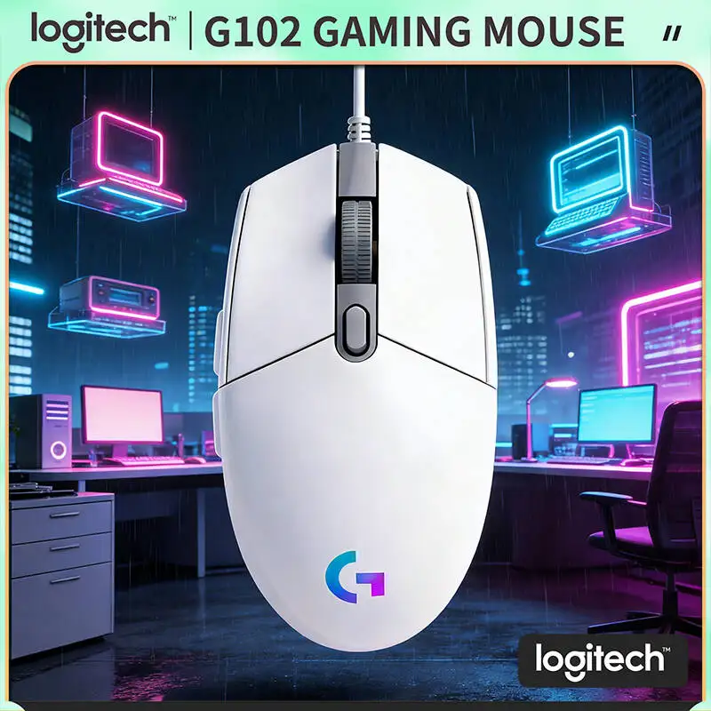 Игровая мышь Logitech G102 Prodigy, 16,8 млн цветов RGB, эргономичная рукоятка, 6 кнопок для длительных игровых сессий
Игровая мышь Logitech G102 Prodigy, 16,8 млн цветов RGB, эргономичная рукоятка, 6 кнопок для длительных игровых сессий