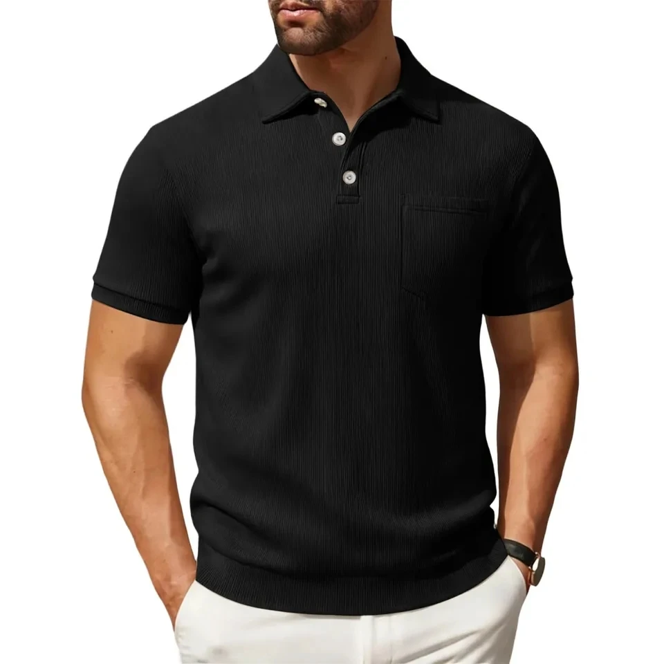 Summer Men's Short Sleeve POLO Shirt Solid Color Lapel T Shirts Breathable Streetwear Sport TShirts Fashion Man Clothing
Summer Men's Short Sleeve POLO Shirt Solid Color Lapel T Shirts Breathable Streetwear Sport TShirts Fashion Man Clothing