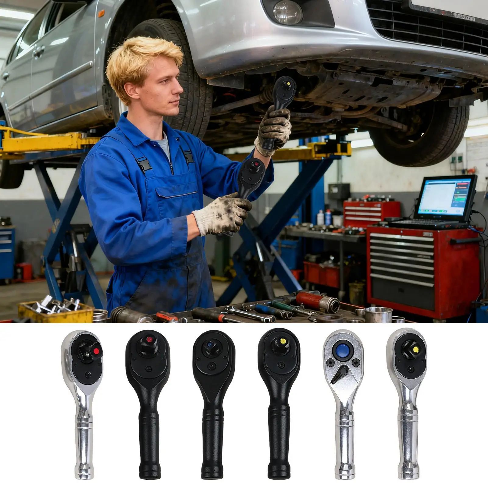 Набор мини-ключей с трещоткой, реверсивный быстроразъемный механический инструмент с 72 зубьями, набор трещоток для ремонта бытовой сантехники
Набор мини-ключей с трещоткой, реверсивный быстроразъемный механический инструмент с 72 зубьями, набор трещоток для ремонта бытовой сантехники