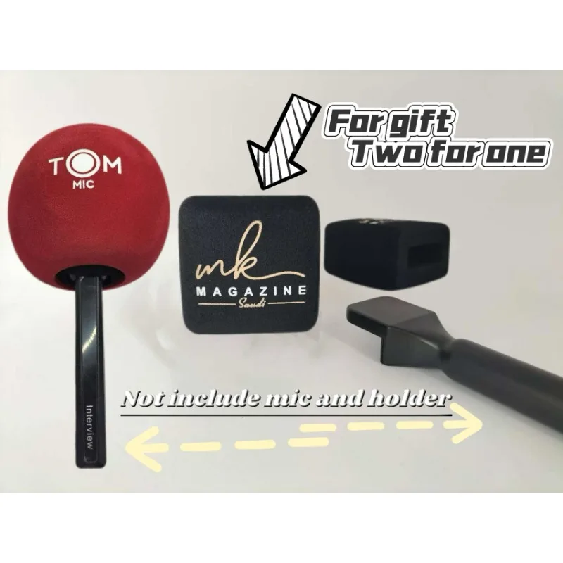 Flocked Mic Sponge two for one Free design rendering custom microphone foam windscreen and logo printed for rode mic
Flocked Mic Sponge two for one Free design rendering custom microphone foam windscreen and logo printed for rode mic