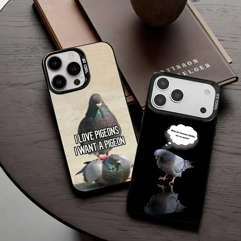 Funny P-Pigeon Mischief Phone Case For iPhone17,16,15,14,13,12,11 Plus,Pro Max Black Candy Silver Plated Cover
Funny P-Pigeon Mischief Phone Case For iPhone17,16,15,14,13,12,11 Plus,Pro Max Black Candy Silver Plated Cover