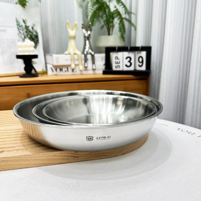 Утолщенная многофункциональная тарелка из нержавеющей стали 304, круглая, для фруктов, костей и косточек, с возможностью прямого нагрева, в китайском стиле
Утолщенная многофункциональная тарелка из нержавеющей стали 304, круглая, для фруктов, костей и косточек, с возможностью прямого нагрева, в китайском стиле