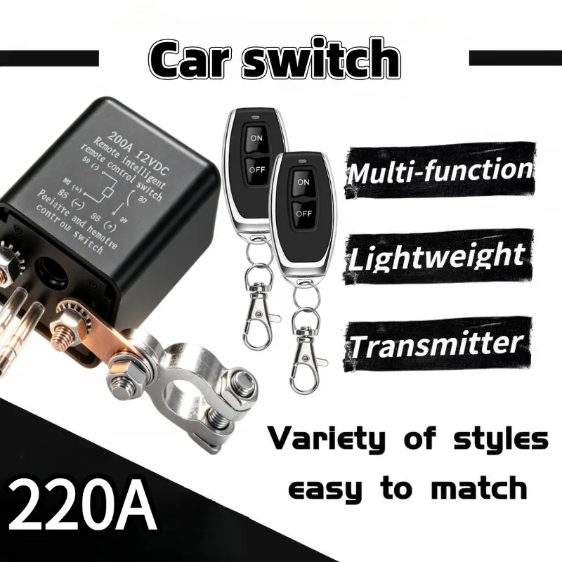 12V Battery Relay Switch Remote Control Battery Disconnect Cut Off Isolator Switch Anti-Theft with Dual Remote Control Switch
12V Battery Relay Switch Remote Control Battery Disconnect Cut Off Isolator Switch Anti-Theft with Dual Remote Control Switch