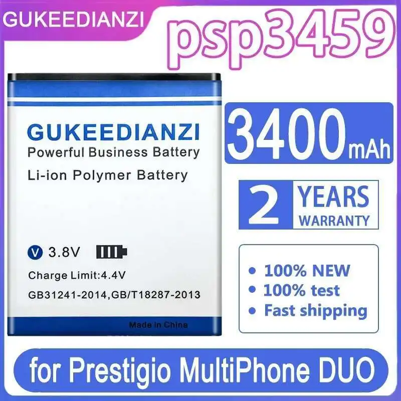 3400 мАч для Prestigio Multiphone Duo Psp3459, сменный аккумулятор премиум-класса для мобильного телефона, легкий вес
3400 мАч для Prestigio Multiphone Duo Psp3459, сменный аккумулятор премиум-класса для мобильного телефона, легкий вес