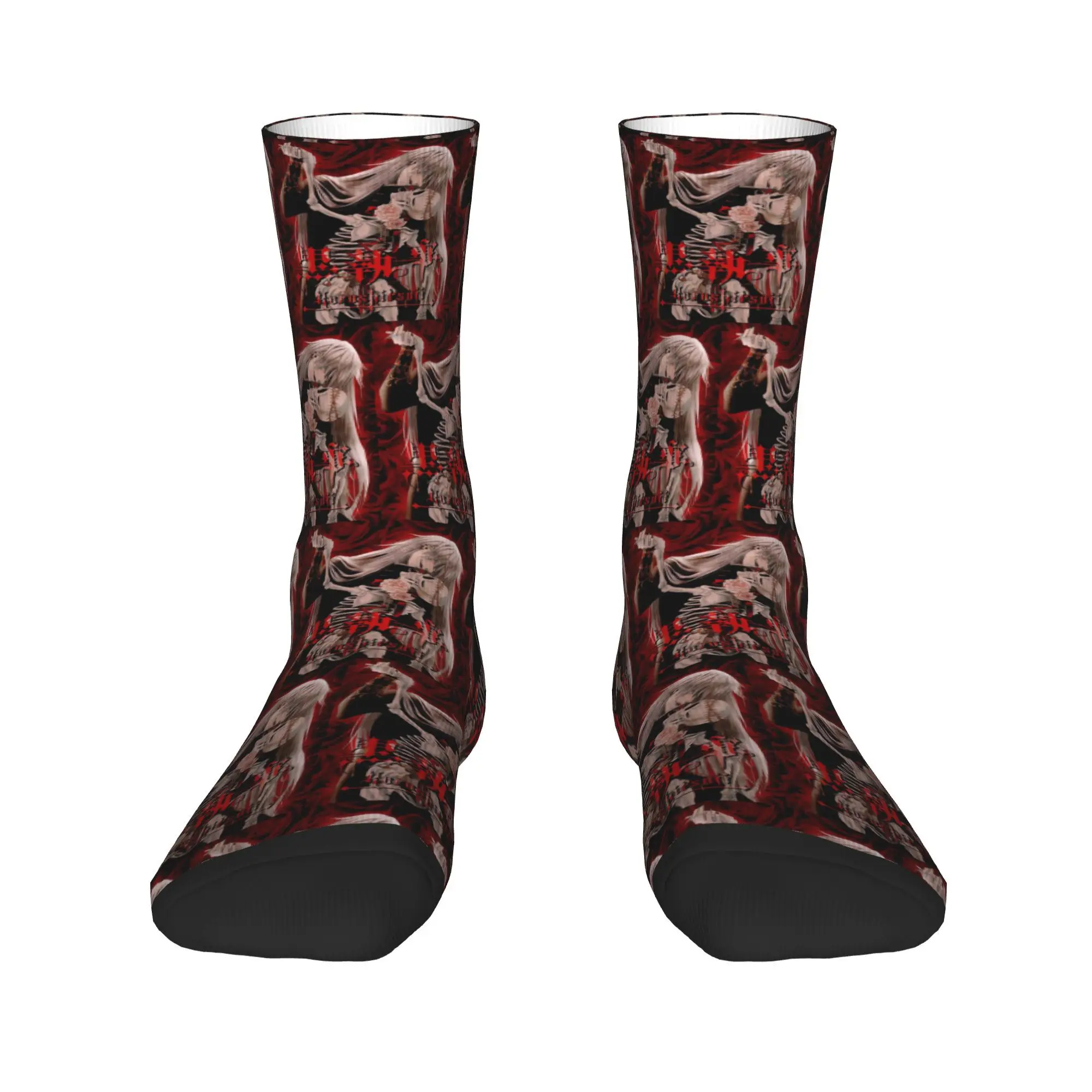 Носки Undertaker Black Butler, впитывающие пот чулки в стиле Харадзюку, всесезонные длинные носки, аксессуары для мужчин и женщин, подарки 
Носки Undertaker Black Butler, впитывающие пот чулки в стиле Харадзюку, всесезонные длинные носки, аксессуары для мужчин и женщин, подарки