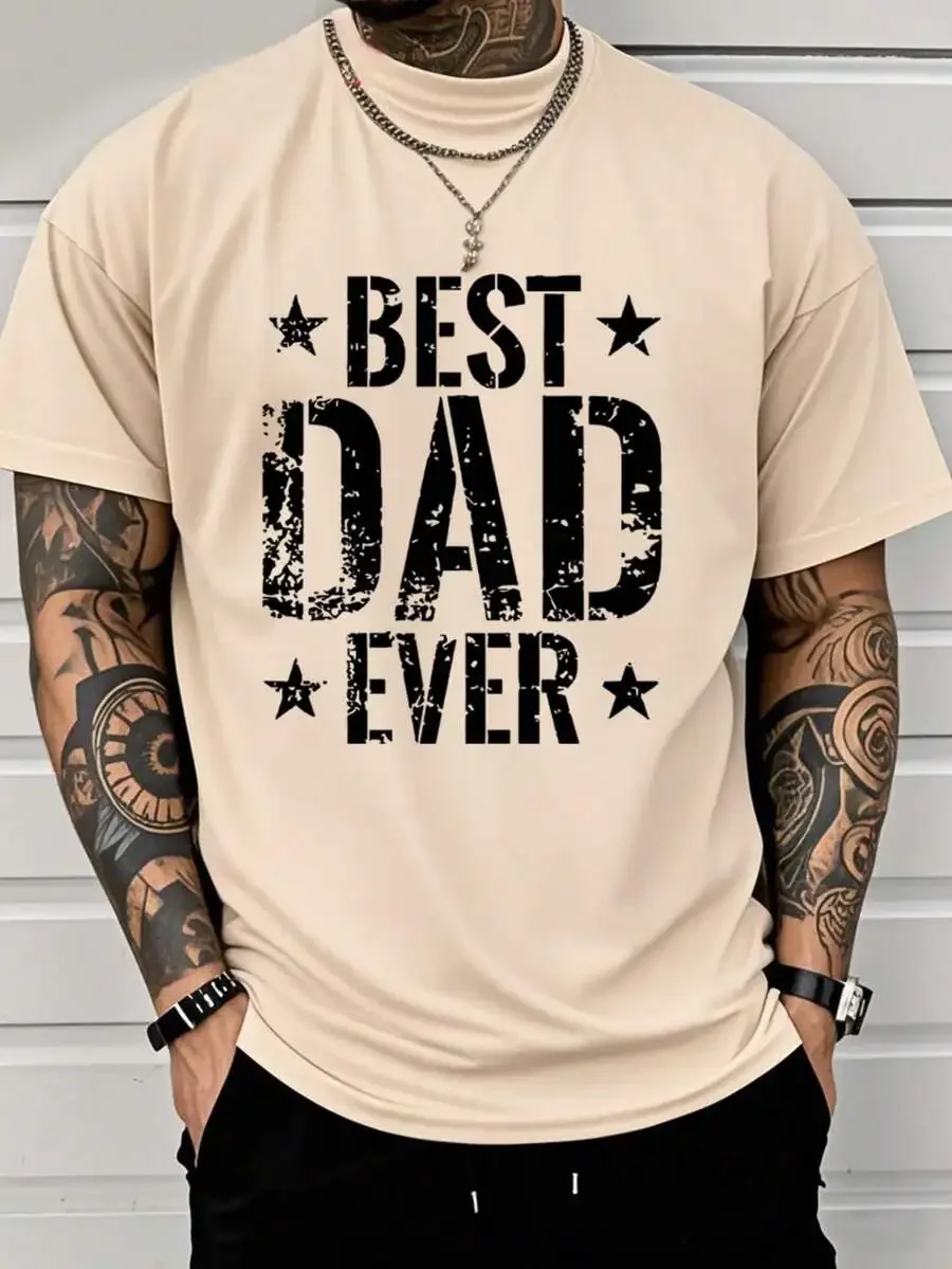 Best Dad Ever Printed T-Shirt Mens Cotton Casual Tee
Best Dad Ever Printed T-Shirt Mens Cotton Casual Tee