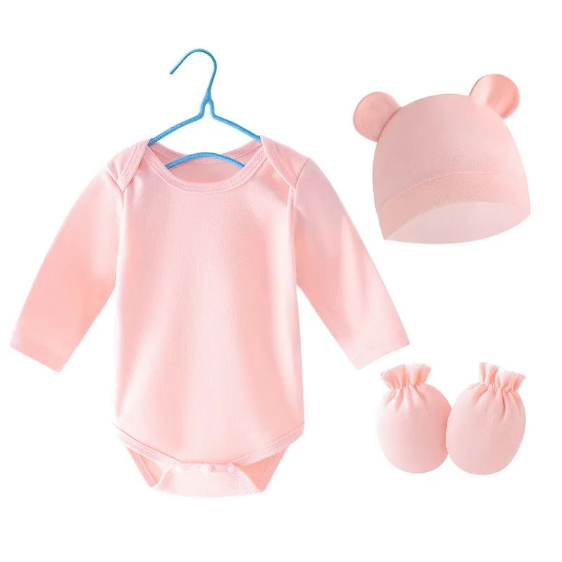 3Pcs Set Newborn Birth Set 2024 Spring Summer Baby Bodysuit Cotton Baby Hat Gloves Soft Baby Rompers Infant Stuff 0 to 3Months
3Pcs Set Newborn Birth Set 2024 Spring Summer Baby Bodysuit Cotton Baby Hat Gloves Soft Baby Rompers Infant Stuff 0 to 3Months