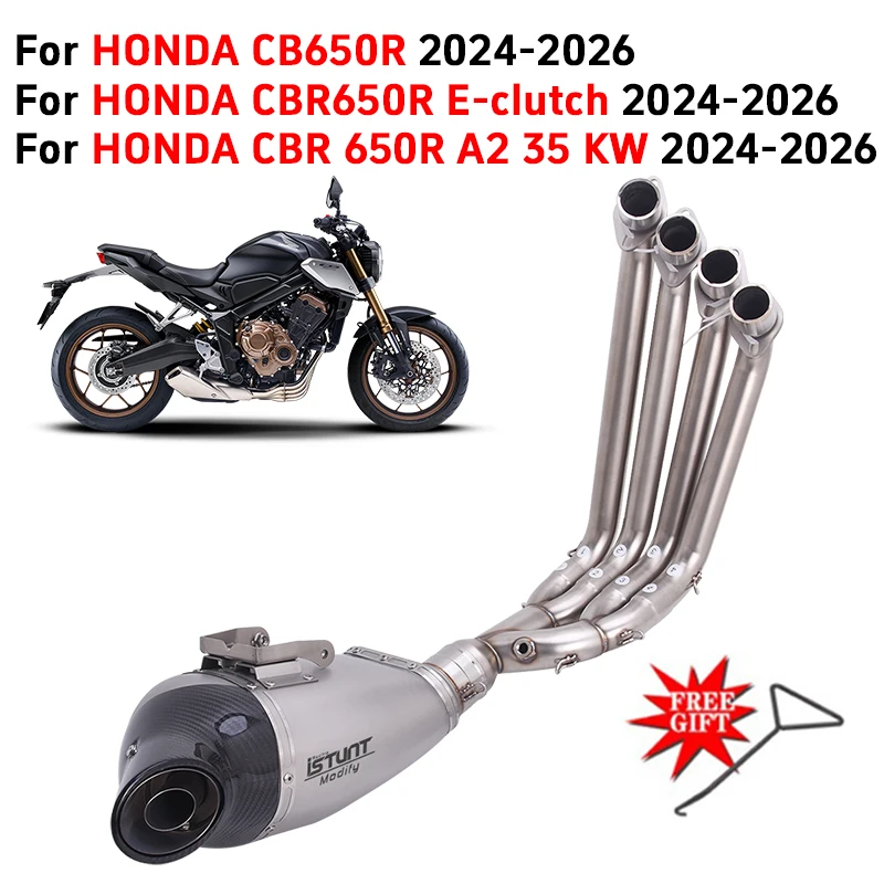 Slip On For HONDA CB650R E-clutch CBR 650R A2 35 KW 2024 2025 2026 Full System Motorcycle Exhaust Front Pipe Muffler DB Killer
Slip On For HONDA CB650R E-clutch CBR 650R A2 35 KW 2024 2025 2026 Full System Motorcycle Exhaust Front Pipe Muffler DB Killer