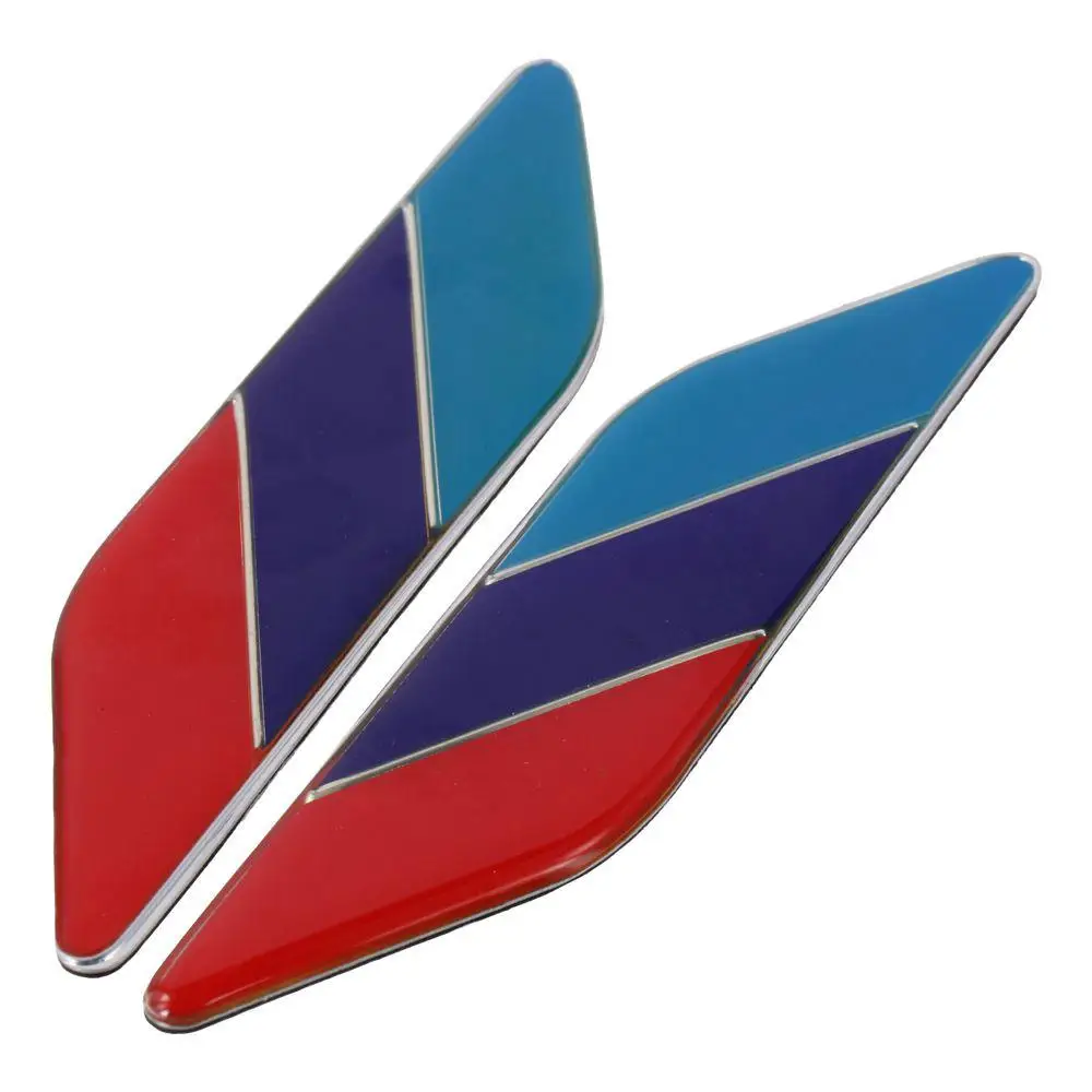 Aluminum Tricolor Car Fender Emblem Badge Tricolor Color Rhombus Shape Car Body Emblem Car Logo Badge Decals for Most Car
Aluminum Tricolor Car Fender Emblem Badge Tricolor Color Rhombus Shape Car Body Emblem Car Logo Badge Decals for Most Car