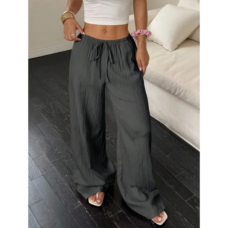 Повседневные брюки, осень 2024, новые однотонные прямые брюки для женщин
Повседневные брюки, осень 2024, новые однотонные прямые брюки для женщин