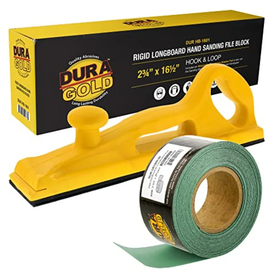 Pro Series Rigid Longboard Hand Sanding File Block with Both Hook and Loop Backing and PSA Adapter Pad and 1500 Grit Green Sand
Pro Series Rigid Longboard Hand Sanding File Block with Both Hook and Loop Backing and PSA Adapter Pad and 1500 Grit Green Sand