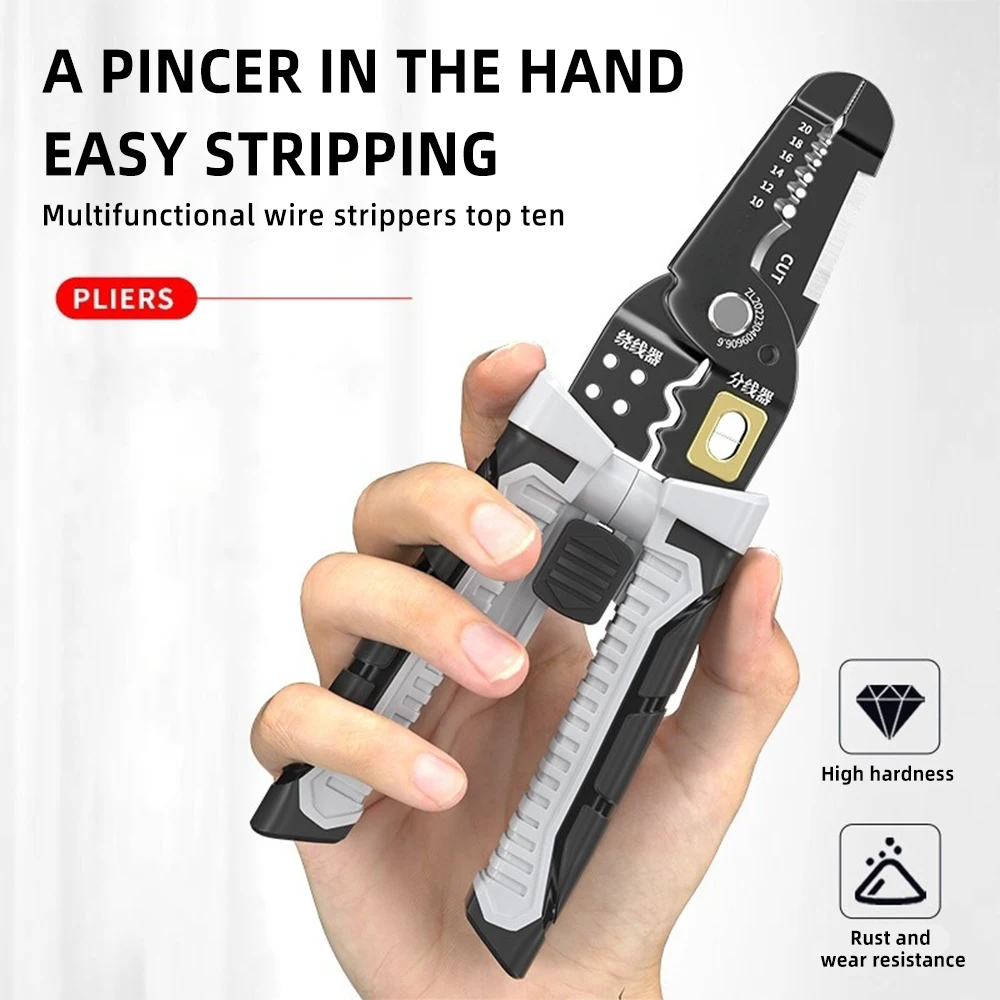 New Wire Stripper Pulling Plier Wire Cutter Multifunction Repairing Scissors Electrical Stripping Crimping Plier Hand Tool
New Wire Stripper Pulling Plier Wire Cutter Multifunction Repairing Scissors Electrical Stripping Crimping Plier Hand Tool
